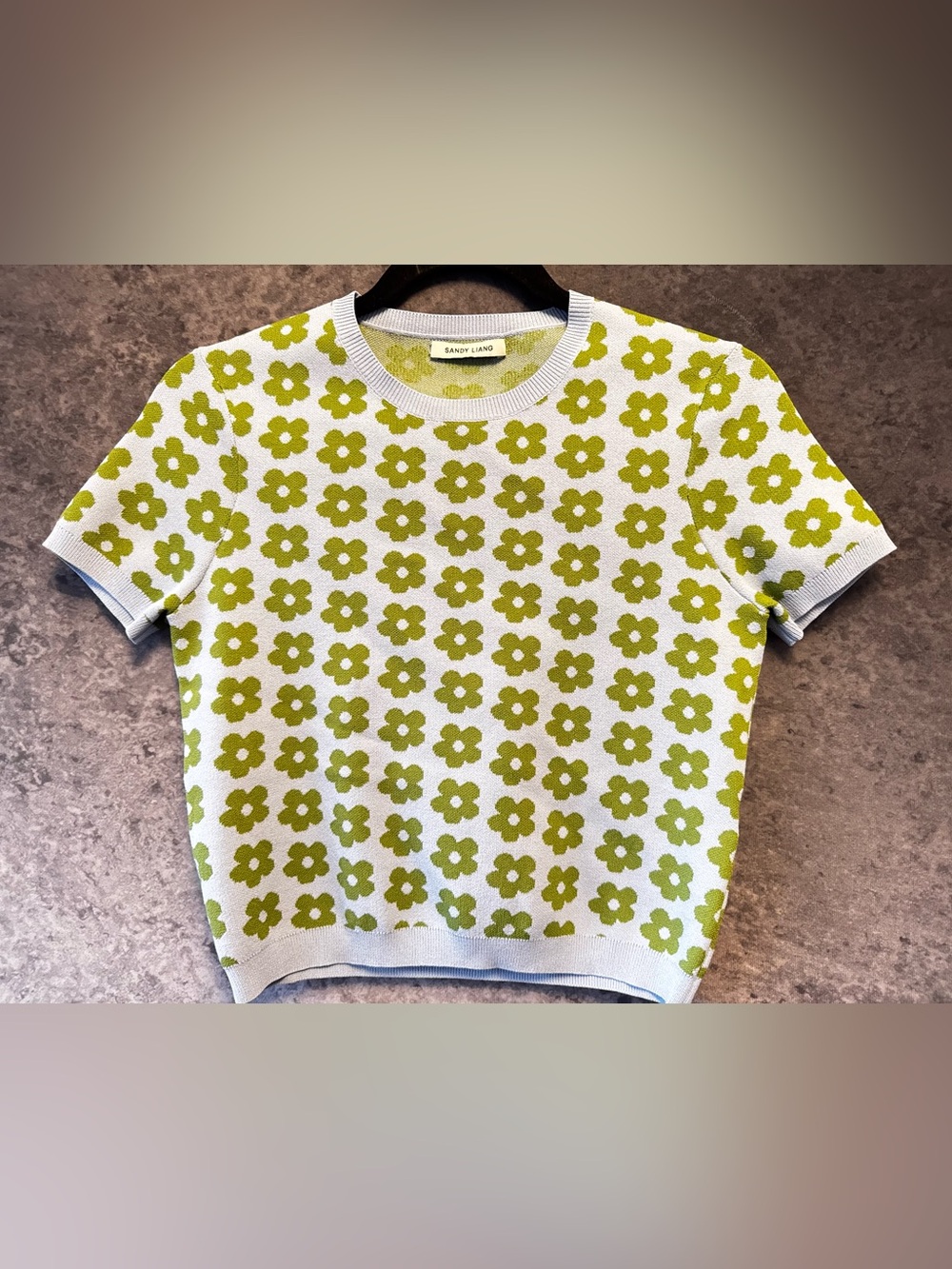 Sandy Liang Flower Top